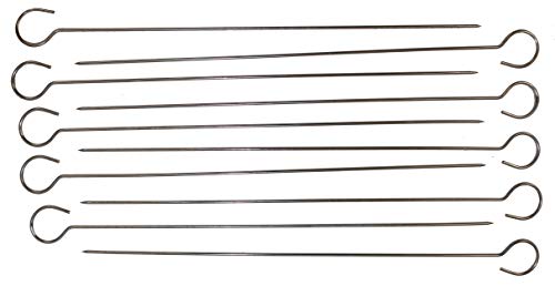 Osma Best Choice Edelstahl Fleischspieß 30cm (10 Stück) von Osma