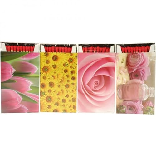 Osma KM Streichhölzer 6x50 Stück 10cm Zündhölzer Floral von Osma