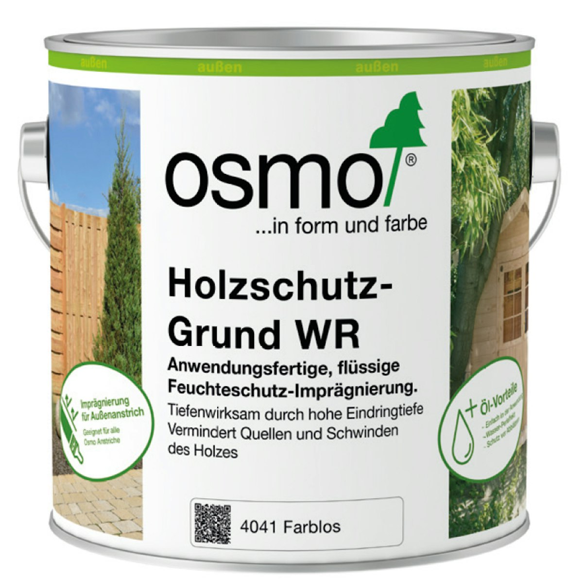 Osmo Holz-Imprägnierung WR 2,5 Liter für Außenbereich 4041 farblos von Osmo Farben & Zubehör