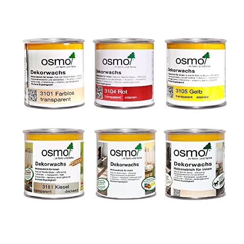 OSMO Dekorwachs, 0,125 l (Seide 3172) Leicht zu verarbeiten, Holzgerecht und atmungsaktiv von Osmo Holz und Color GmbH & Co. KG