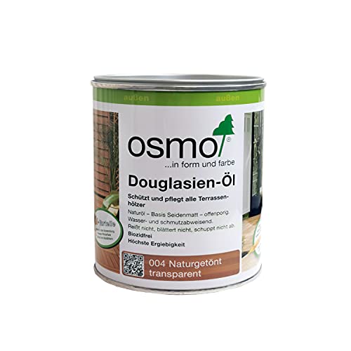 OSMO Douglasien-Öl 004 Naturgetönt transparent 0,75 l - 2,5 l Terrassenöl (0,75 L) von Osmo Holz und Color GmbH&Co.KG