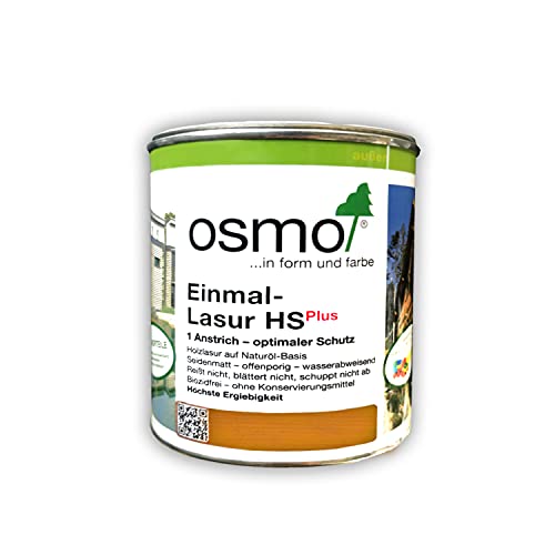 Osmo Einmal-lasur HS Plus auf Natur-Öl Basis transparent 0,75 L Dose (Palisander 9264) von Osmo Holz und Color GmbH&Co.KG