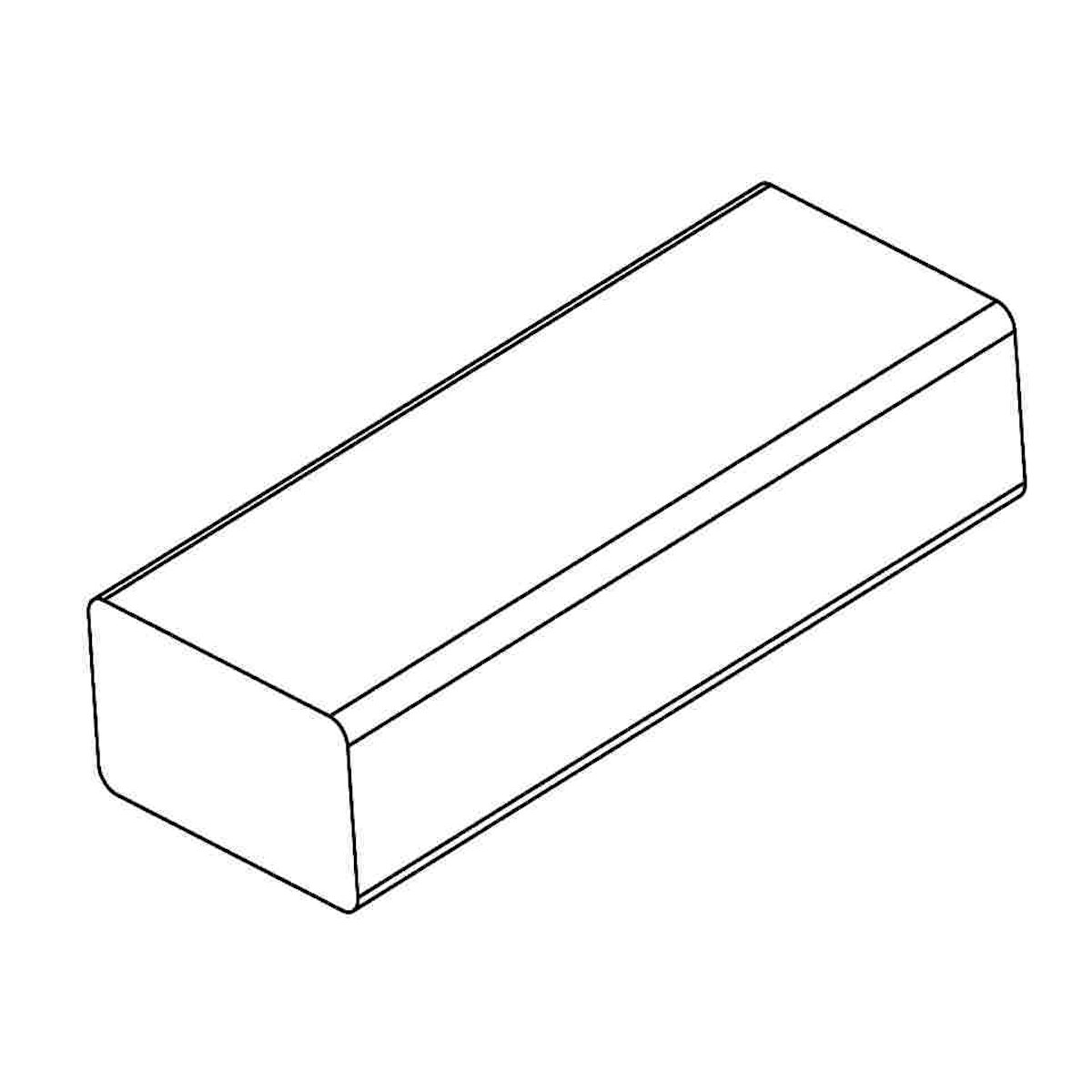 OSMO Balken kana. Lärche 45x68, 244cm glatt von Osmo Holz