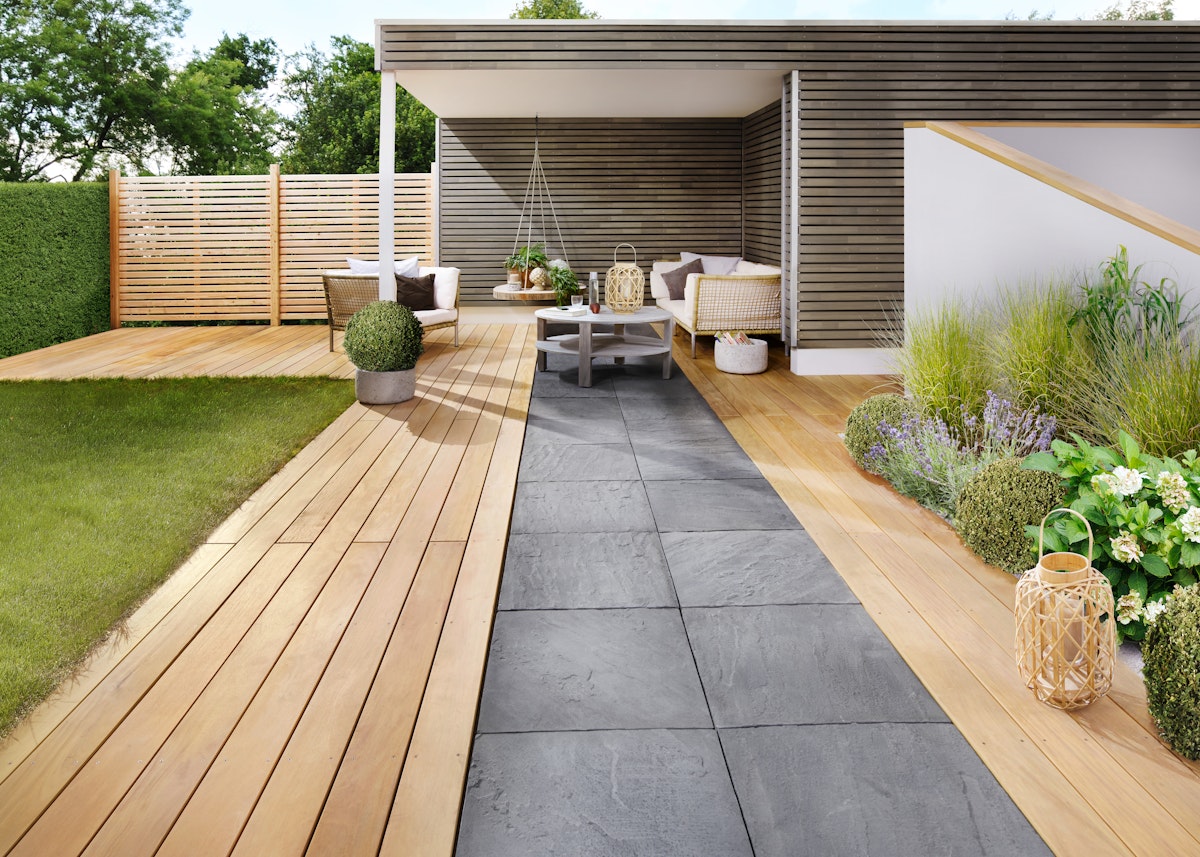 OSMO Terrasse Garapa 25x145, 213cm KD Oberseite genutet von Osmo Holz