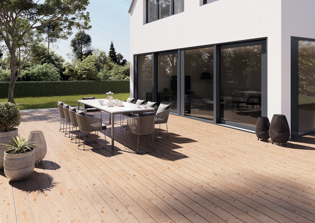 OSMO Terrasse kana. Douglasie 27x143, 427cm Oberseite glatt von Osmo Holz