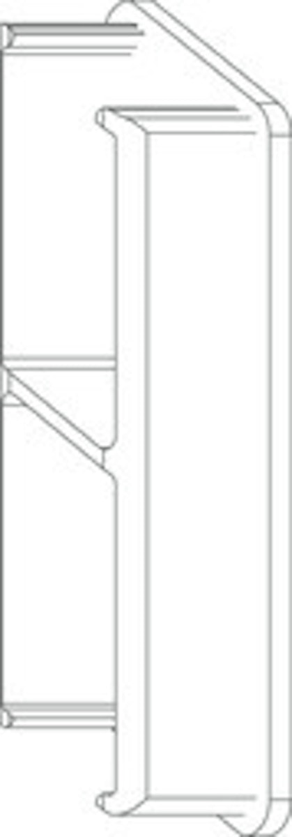 OSMO ALU-CLADDING RHOMBUS Endkappe Rechts VE10 Schwarz von Osmo Holz