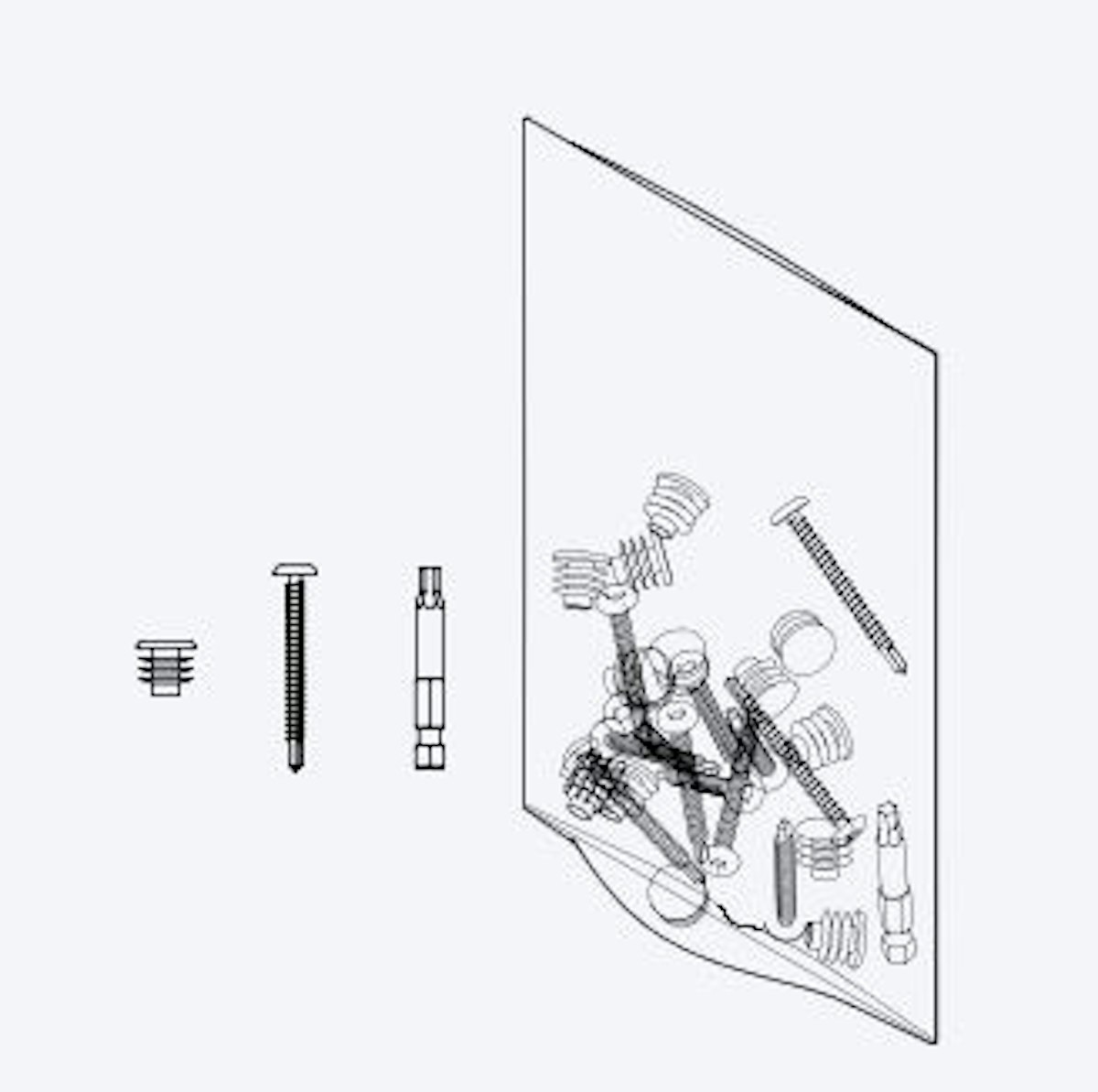 OSMO FENCE Zubehörbeutel für 3 Profile von Osmo Holz