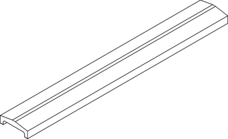 OSMO Forsdal - Abschlussprofil für 28 mm Bohlen mit Absorberelement Lärche von Osmo Holz