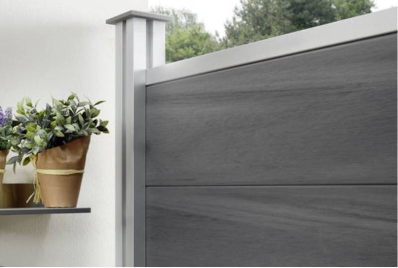 OSMO Multi-Fence Co-Extrusion Grundelement 180x178 cm Greystone von Osmo Holz