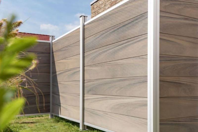 OSMO Multi-Fence Co-Extrusion Grundelement 180x178 cm Silvergrey von Osmo Holz
