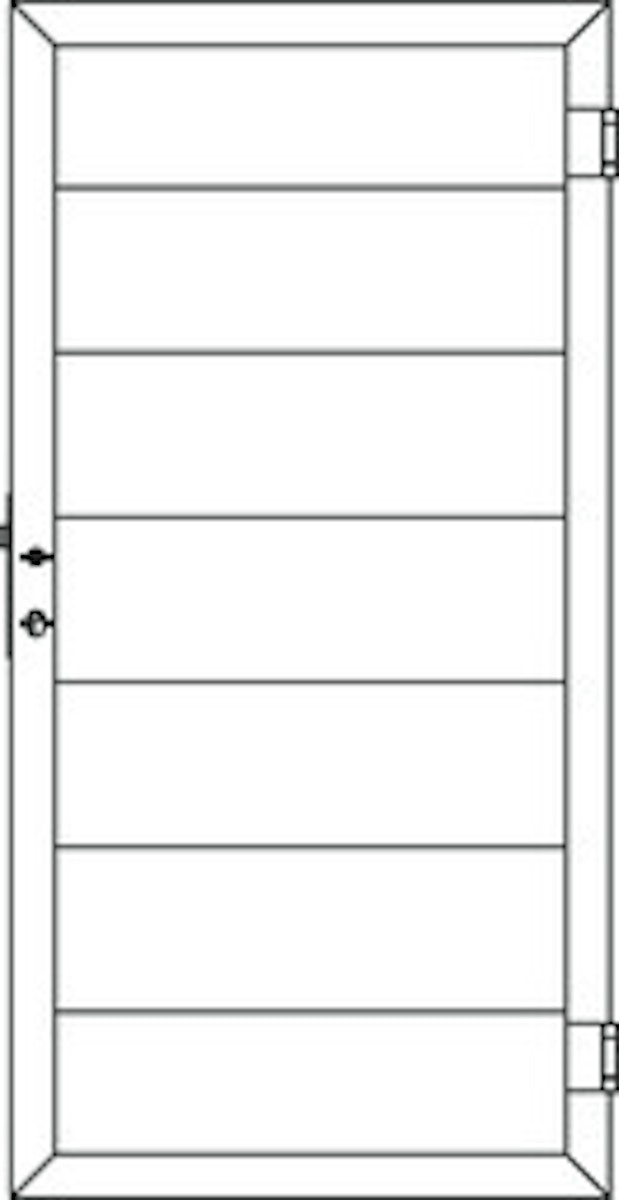 OSMO Tor Multi-Fence Silvergrey 89x178cm von Osmo Holz