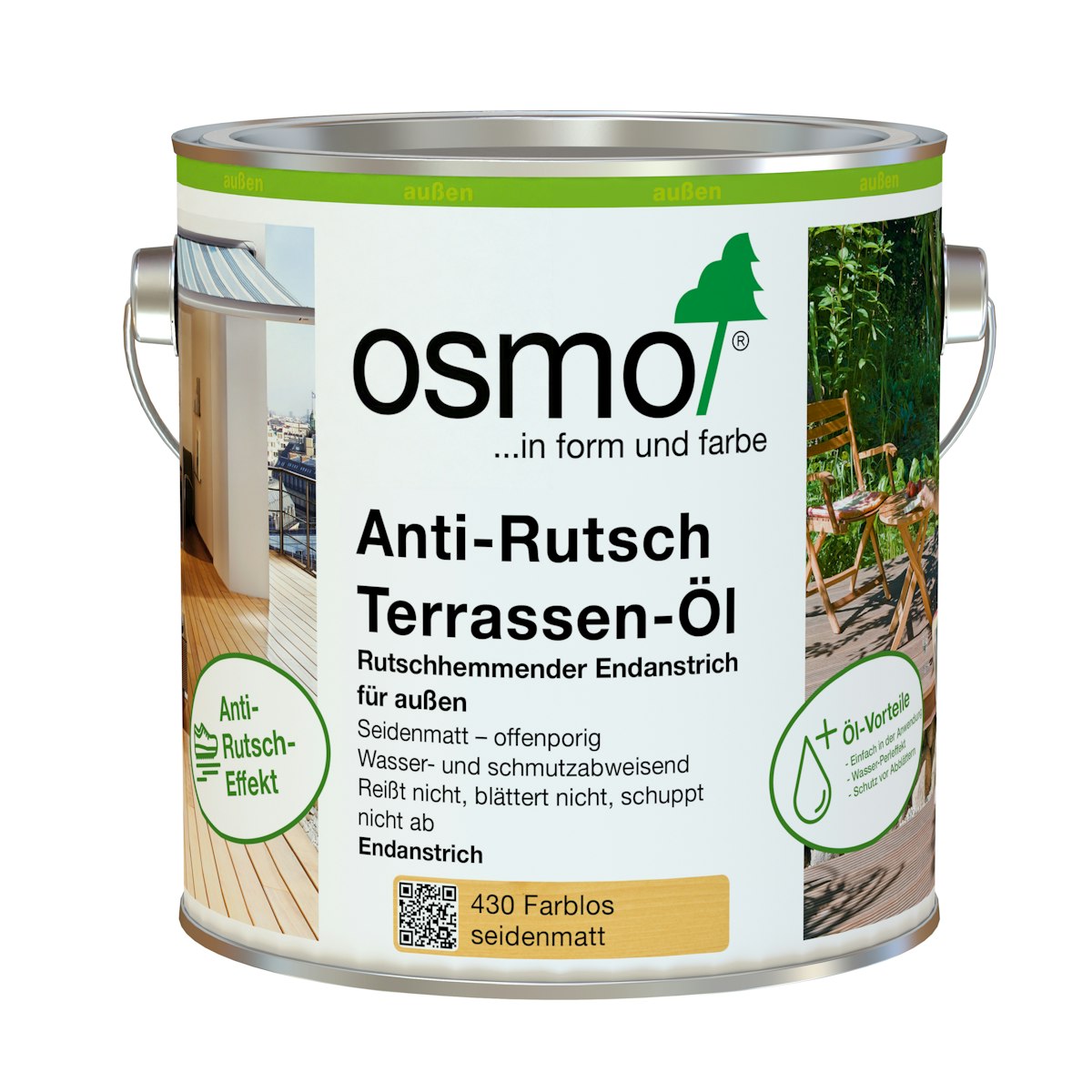 OSMO Anti-Rutsch Terrassen-Öl -430 Farblos-25 Liter von Osmo Farben & Zubehör