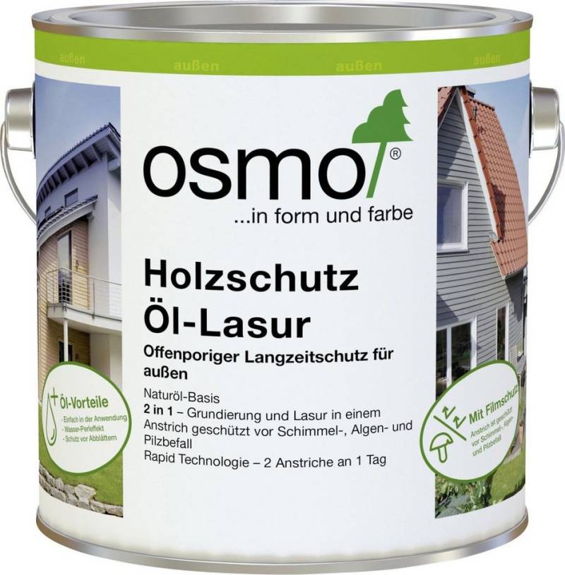 Osmo Hartholzöl Osmo Holzschutz Öl-Lasur 750 ml perlgrau von Osmo