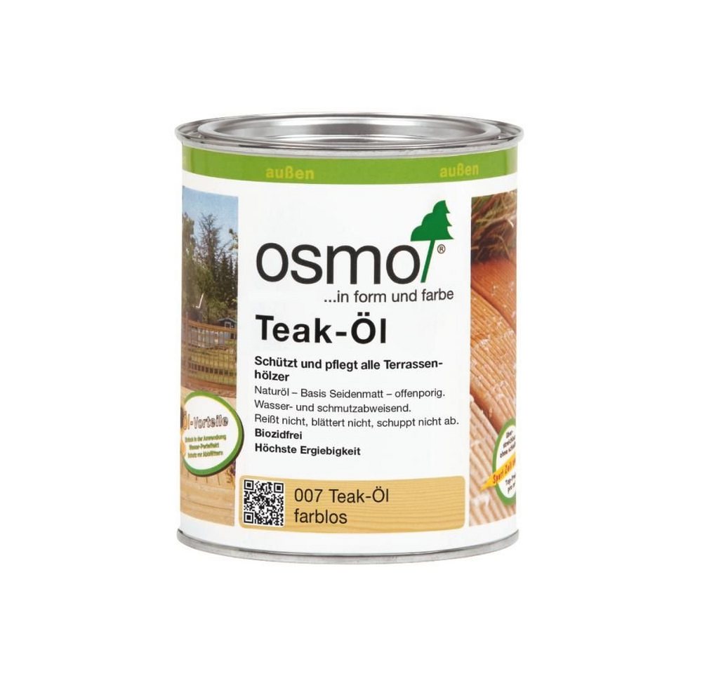 Osmo Hartholzöl Osmo Teak-Öl 750 ml farblos von Osmo