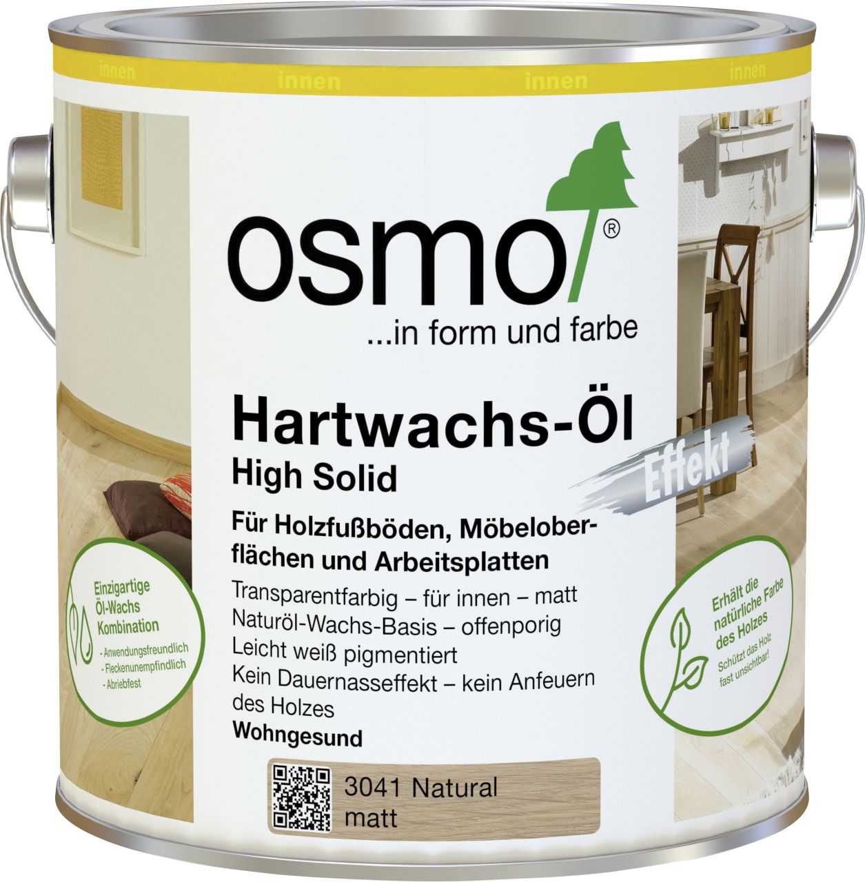 Osmo Hartwachs-Öl Effekt Natural 750 ml von Osmo