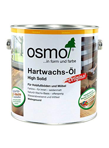 Osmo Hartwachs-Öl Original Farblos Halbmatt 0,375 l - 11100118 von OSMO