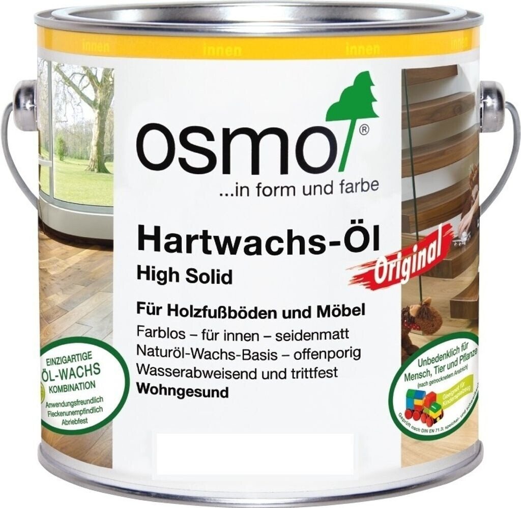 Osmo Holzöl Osmo Hartwachs-Öl Original 2,5 l farblos glänzend Innen, wasserabweisend, strapazierfähig Osmo Holzöl Osmo Hartwachs-Öl Original 2,5 l farblos glänzend Innen, wasserabweisend, strapazierfähig von Osmo