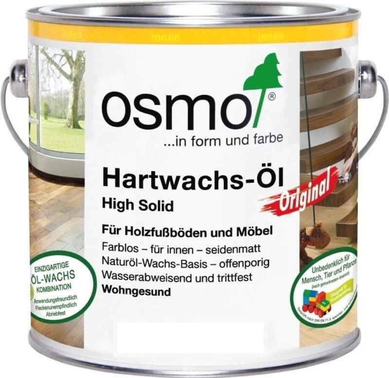 Osmo Holzöl Osmo Hartwachs-Öl Original 2,5 l farblos glänzend Innen, wasserabweisend, strapazierfähig Osmo Holzöl Osmo Hartwachs-Öl Original 2,5 l farblos glänzend Innen, wasserabweisend, strapazierfähig von Osmo