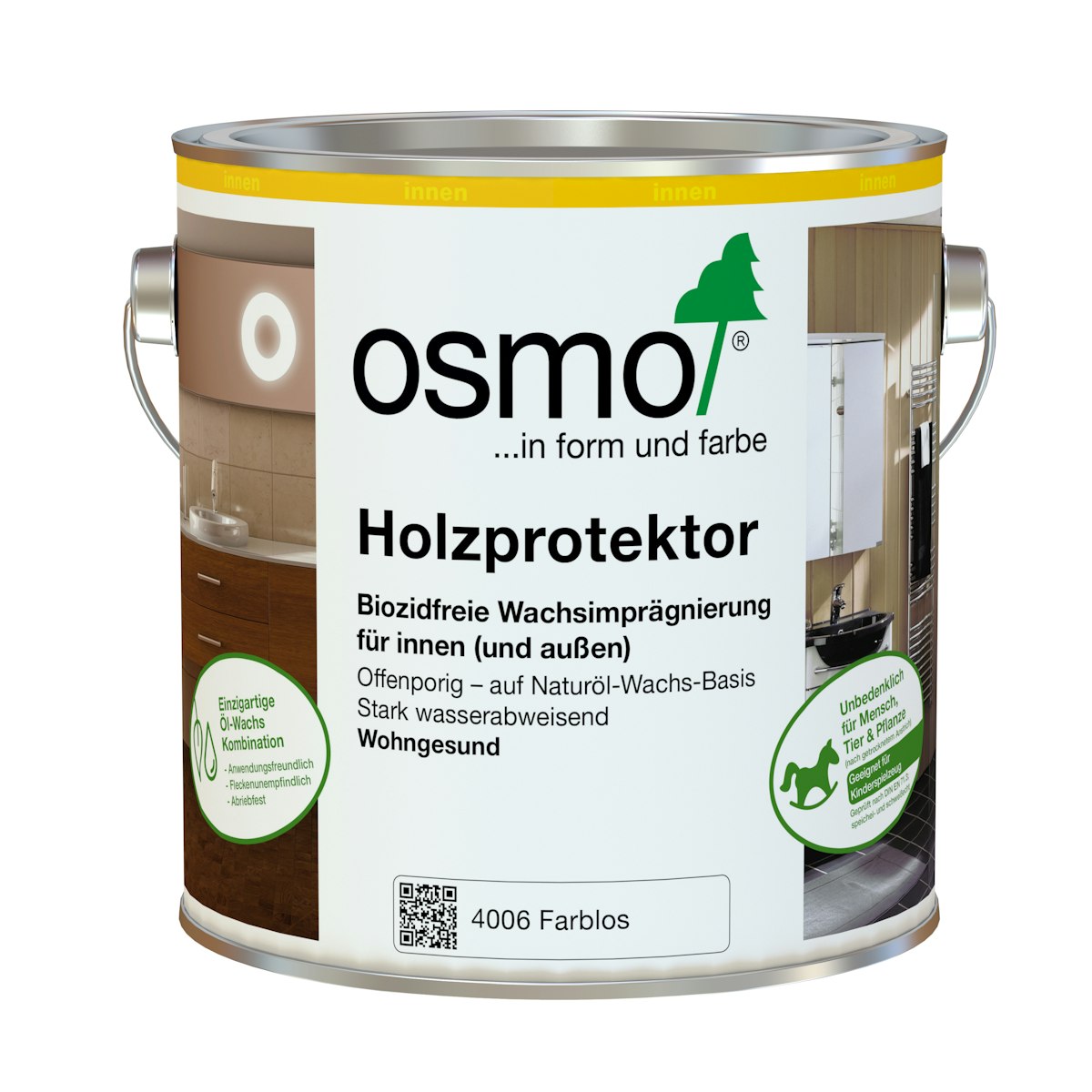 OSMO Holzprotektor -4006 Farblos-2,5 Liter von Osmo Farben & Zubehör