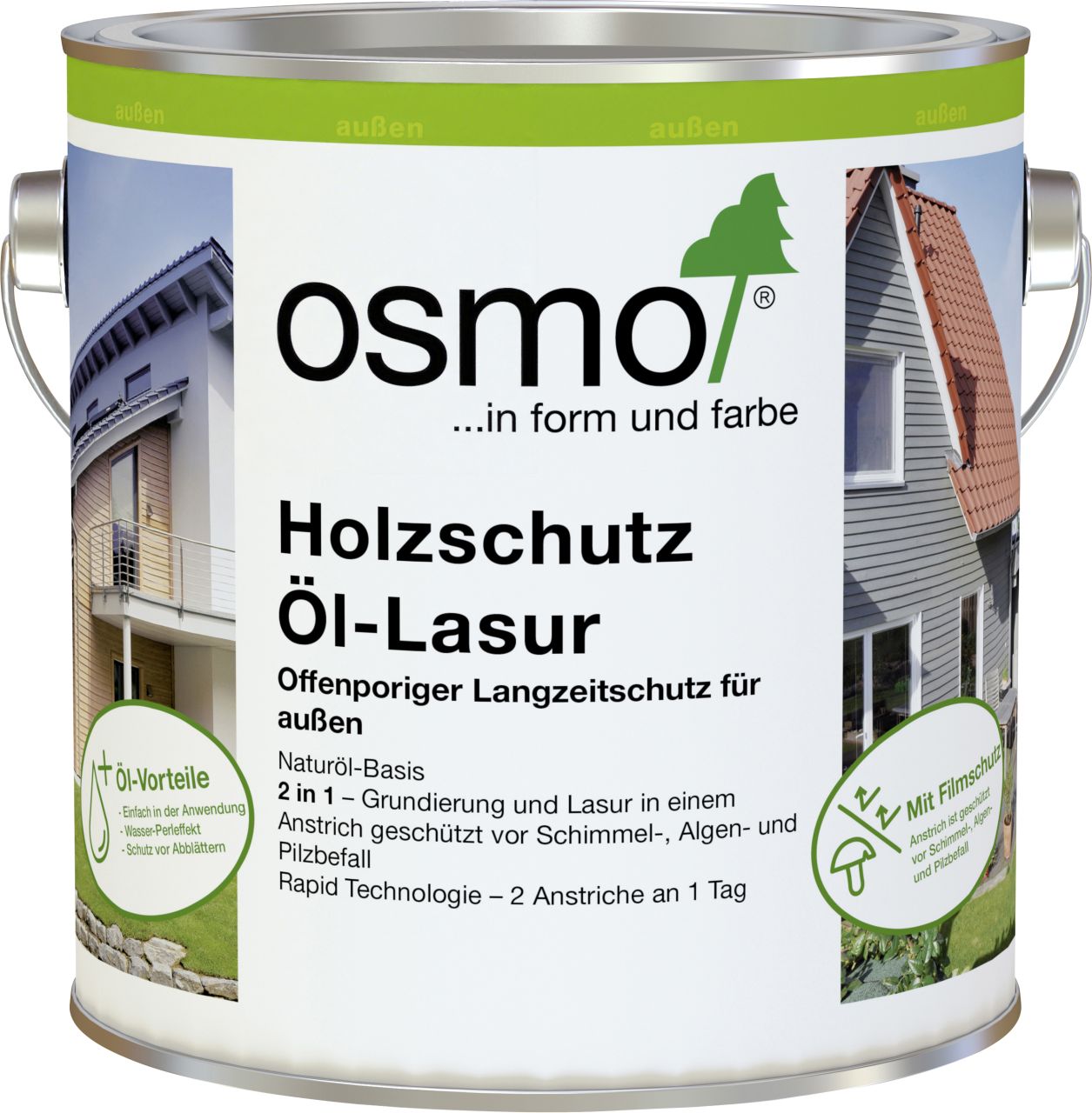 Osmo Holzschutz Öl-Lasur 750 ml perlgrau von Osmo