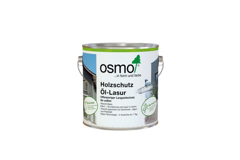 Osmo Holzschutz Öl-Lasur Effekt Achatsilber 2,50 l - 12100231 von Osmo