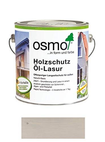 Osmo Holzschutz Öl-Lasur Perlgrau (906) 2,5 Liter von OSMO