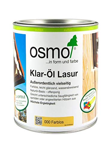 Osmo Klar-Öl-Lasur Farblos 0,75 l - 11600001 von OSMO