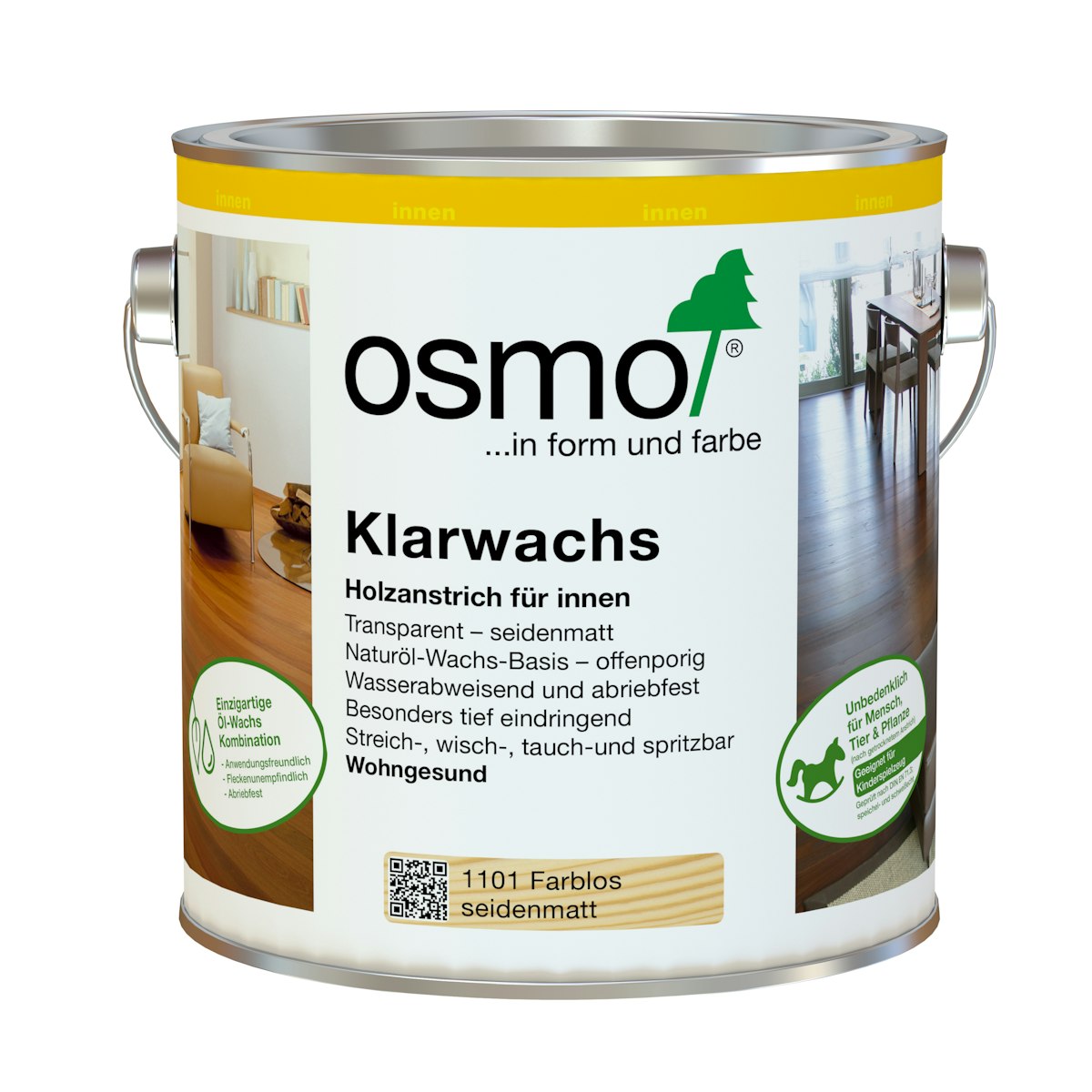 OSMO Klarwachs -1101 Farblos-2,5 Liter von Osmo Farben & Zubehör