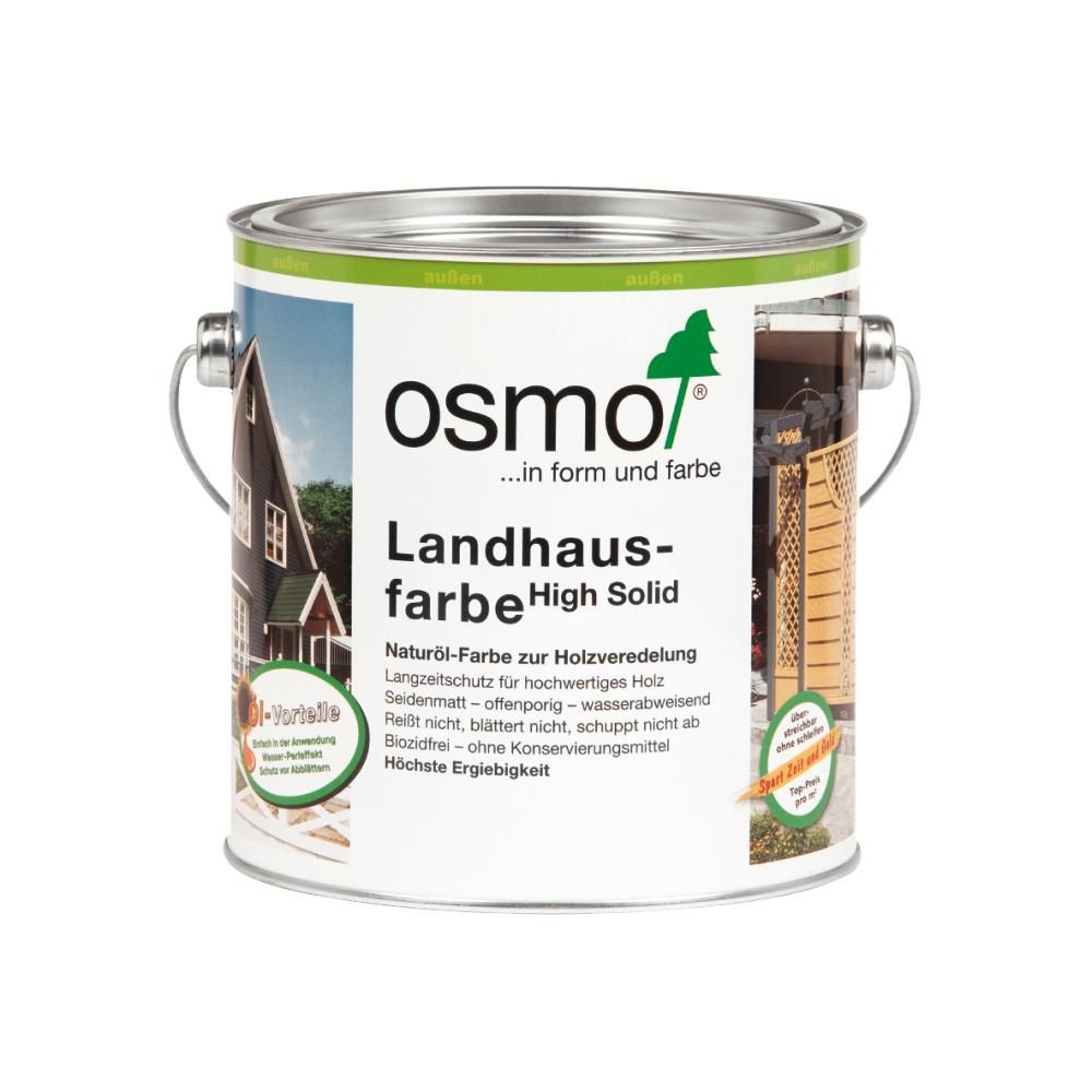 Osmo Landhausfarbe 2,5 L kieselgrau von Osmo