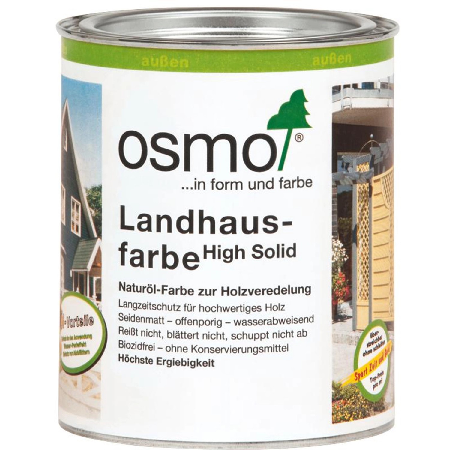 Osmo Landhausfarbe Tannengrün 750 ml von Osmo
