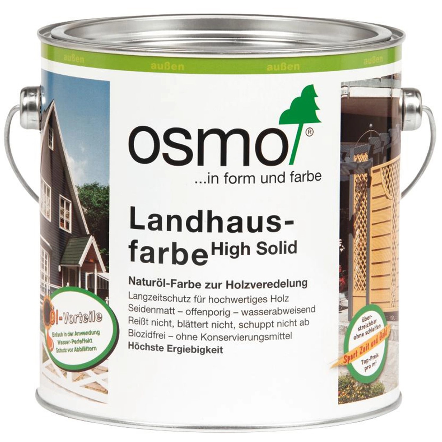 Osmo Landhausfarbe Weiss 2,5 l von Osmo
