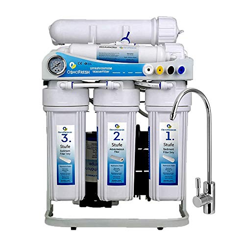 OsmoFresh Osmoseanlage Proline X2-200 GPD | Umkehrosmose Wasserfilter | Direct Flow System | Kein Tank erforderlich | bis 0,5L/min von OsmoFresh