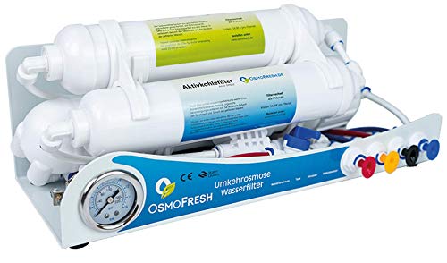 OsmoFresh Osmoseanlage Smartline Gold 100 GPD | Umkehrosmose Wasserfilter bis zu 380L Tagesleistung Direct Flow Frischwasser | Aquaristik | Meeresaquaristik von OsmoFresh