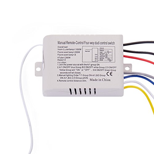 Osmond 4-Wege-Licht-Lampe Digital Wireless Remote Control Switch ON/Off 220V Osmond 4-Wege-Licht-Lampe Digital Wireless Remote Control Switch ON/Off 220V von Osmond