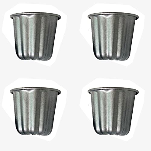 Osmond Canele Form, Cannele Muffin Tasse, 4 StüCk Antihaft Cannele Form -Schwarz Canneles von Osmond