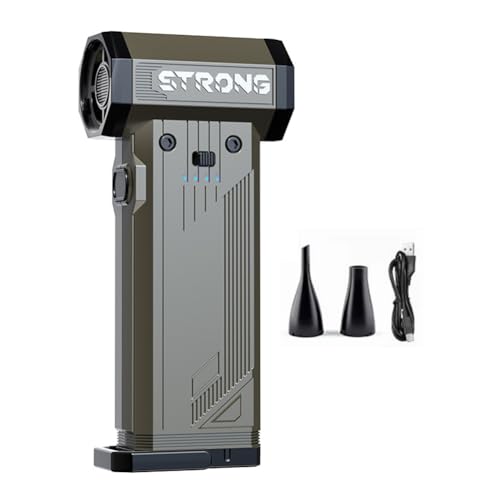 Osmond Mini Turbo Gewaltig Fan Blower Fan 90000 Umdrehungen Pro Minute Elektrischer Luftduster Fan Einstellbare Geschwindigkeit 60m/S Turbo Gewaltig Fan Autoreinigungs Blower Fan B von Osmond