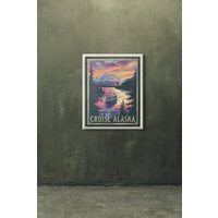 Alaska-Reiseposter, Poster Im Vintage-stil, Zuhause, Wandkunst, Reisen, Urlaub, Souvenir, Rahmen Nicht Lieferumfang Enthalten von OsoTraveled