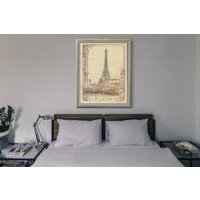 Altes Paris Fotodruck Reise Poster, Vintage Stil Zuhause, Frankreich, Wandkunst, Reisen, Urlaub, Souvenir, Rahmen Nicht Enthalten von OsoTraveled