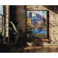 Pennsylvania Reise Poster, Vintage-Stil Haus, Wandkunst, Reisen, Urlaub, Home State, Souvenir, Rahmen Nicht Enthalten von OsoTraveled