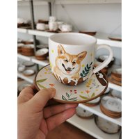 Portrait Von Ihrem Lieblingstier Auf Bestellung Bei Osoka Kunstkeramik. Sie Können Teeservice, Schüssel | 18 cm Oder Teller | 24 Mit Hund, Katze Ect von OsokaArtCeramics