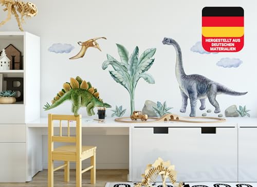 Osomhome Dino Wandtattoo Dinosaurier (180x130cm) | Wandtattoo Kinderzimmer Mädchen & Junge | Wandsticker Dinosaurier | Dino Deco Kinderzimmer Babyzimmer | Wandsticker & Wanddeko | Wall Stickers os3302 von Osomhome