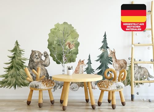 Osomhome Wandtattoo Kinderzimmer Mädchen & Junge: Wald (250x110cm) | Kinderzimmer & Babyzimmer Deko | Wandsticker & Wanddeko Kinderzimmer | Wandaufkleber Kinderzimmer Wall Stickers ms3639 von Osomhome