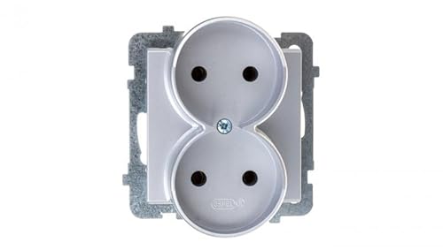 Ospel GP-2RR/m/38 Steckdosenleiste, IP20, 16 A, 71 mm, 48 mm, 71 mm, silberfarben Ospel GP-2RR/m/38 Steckdosenleiste, IP20, 16 A, 71 mm, 48 mm, 71 mm, silberfarben von Ospel