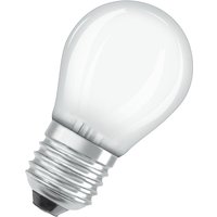OSRAM Filament LED Lampe mit E27 Sockel, Warmweiss (2700K), Tropfenform, 4W, Ersatz für 40W-Glühbirne, matt, LED Retrofit CLASSIC P von Osram