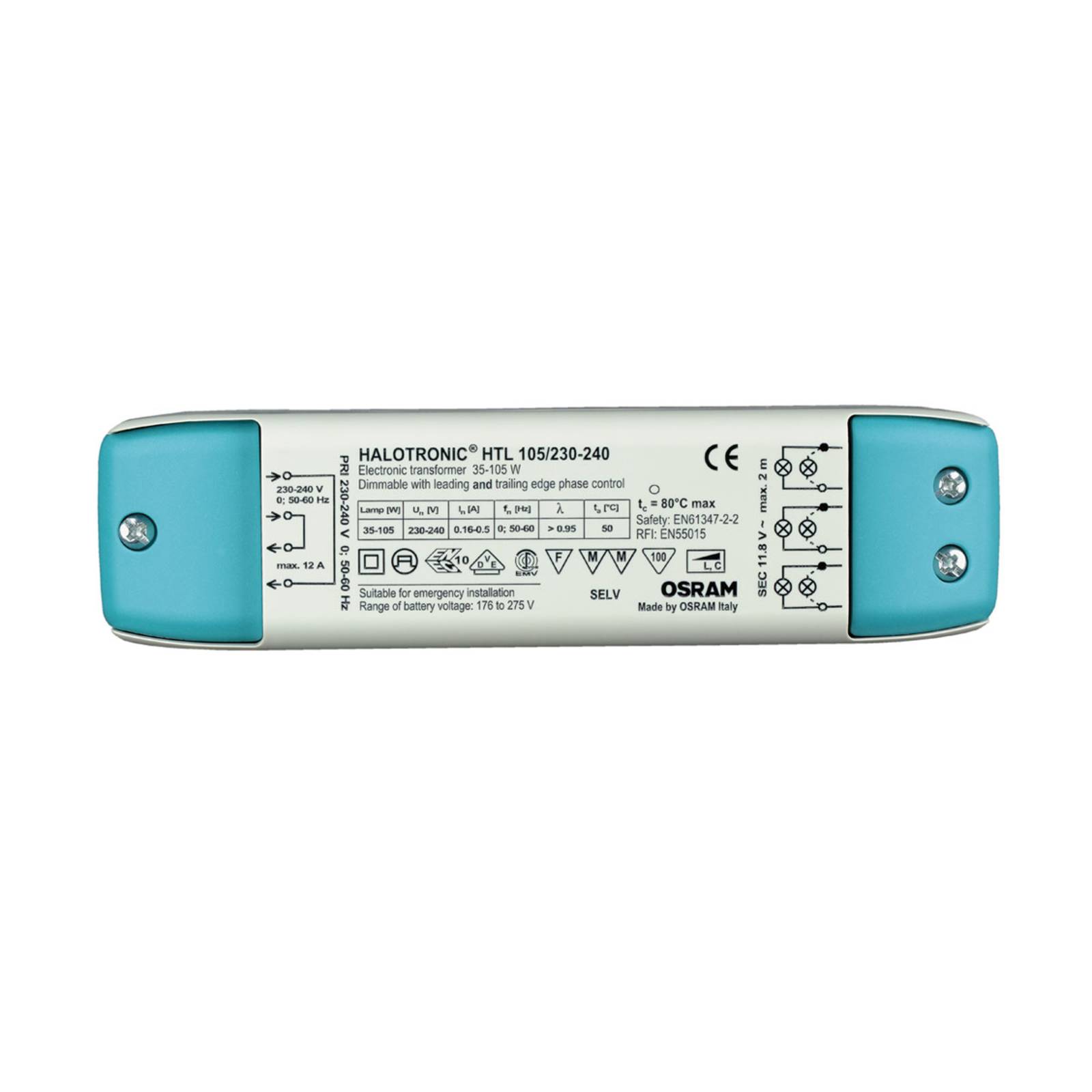 OSRAM 105VA Trafo Halotronic Professional HTL OSRAM 105VA Trafo Halotronic Professional HTL von Osram