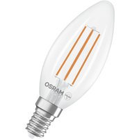 OSRAM LED Superstar Classic LED-Lampe B 40 in klassischer Minikerzenform, klarer Glaskörper, 2.2 W, 470 lm, E14 Fassung, warmweißes Licht mit 2700 K, von Osram