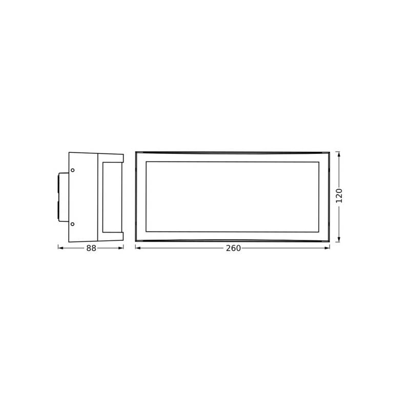OSRAM Außenwandlampe ENDURA CLASSIC CUADRA, dunkelgrau, IP65 von Osram