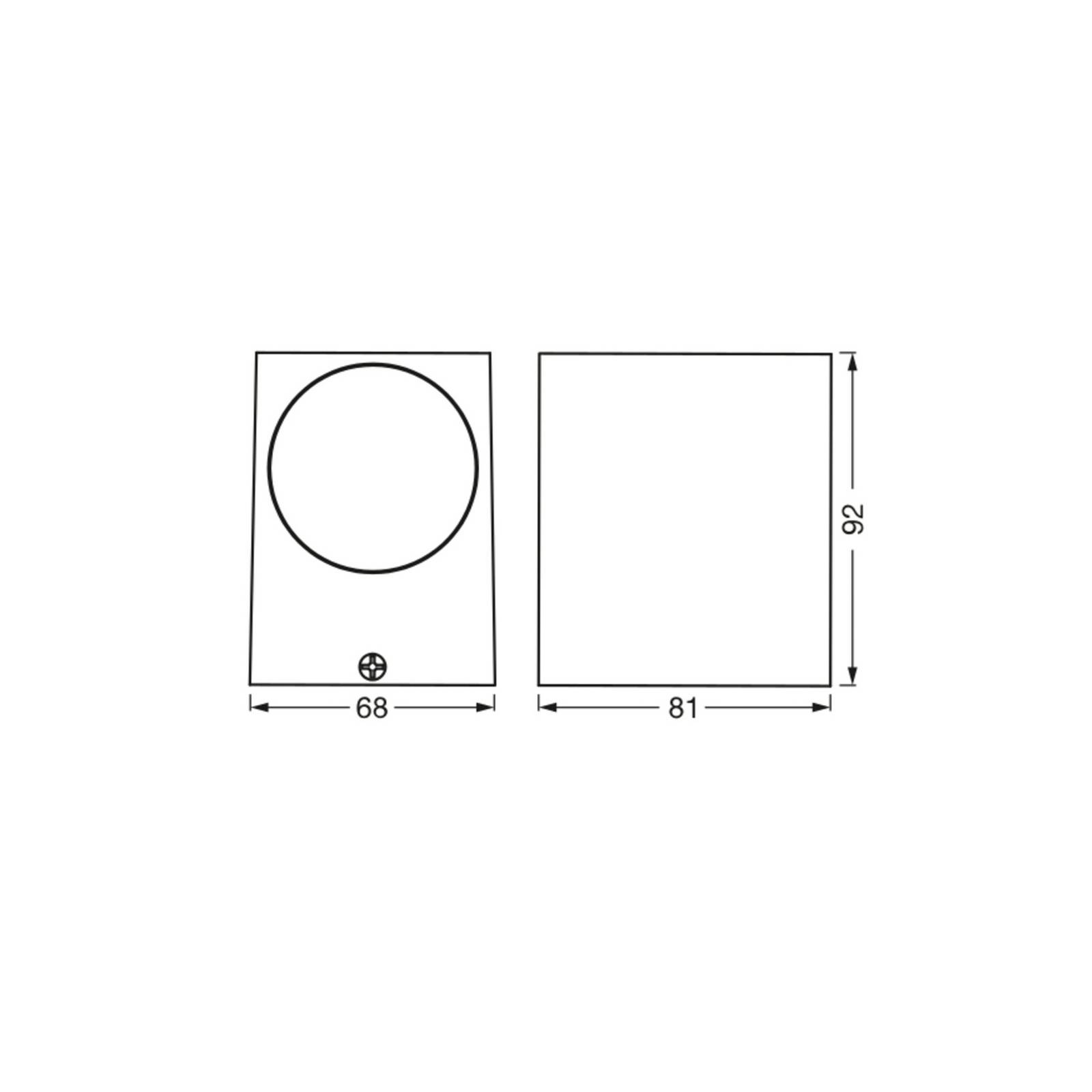 OSRAM Außenwandlampe ENDURA CLASSIC SQUARE schwarz down IP44 von Osram