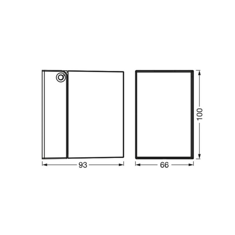 OSRAM Außenwandleuchte ENDURA CLASSIC CUBE, weiß Metall IP44 von Osram