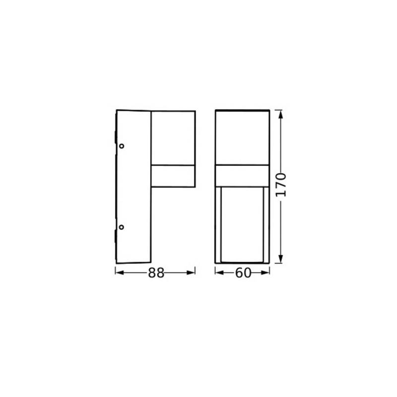 OSRAM Außenwandleuchte ENDURA CLASSIC ISIDOR dunkelgrau IP65 von Osram